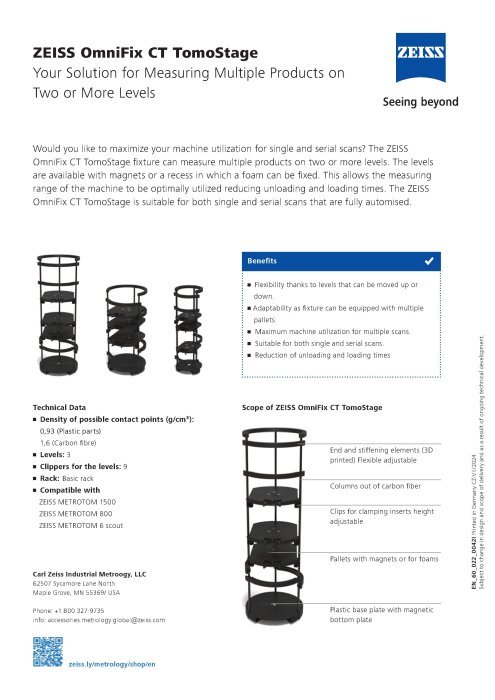 ZEISS OmniFix CT TomoStage Flyer