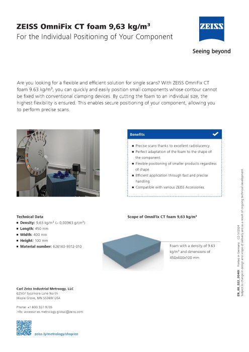 ZEISS OmniFix CT foam Flyer (EN)