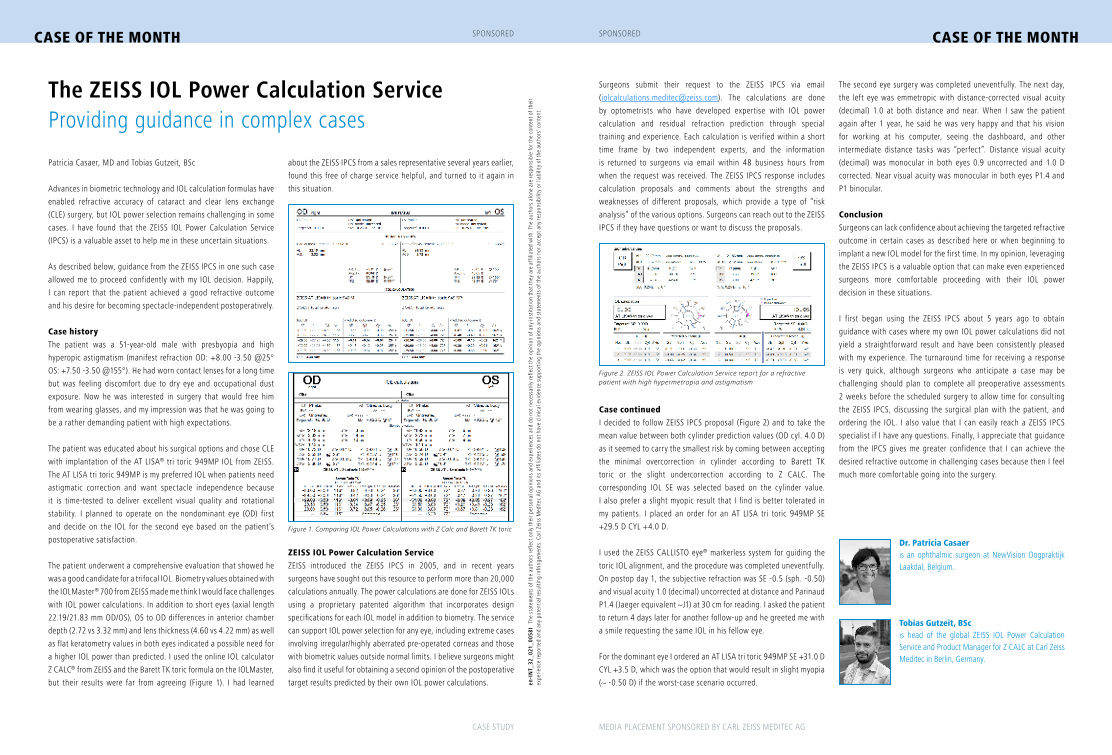 Vista previa de imagen de IOL Power Calculation Service Case of the Month Dec 2024 with Dr. Patricia Casaer EN