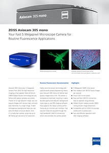 ZEISS Axiocam 305 mono的预览图像